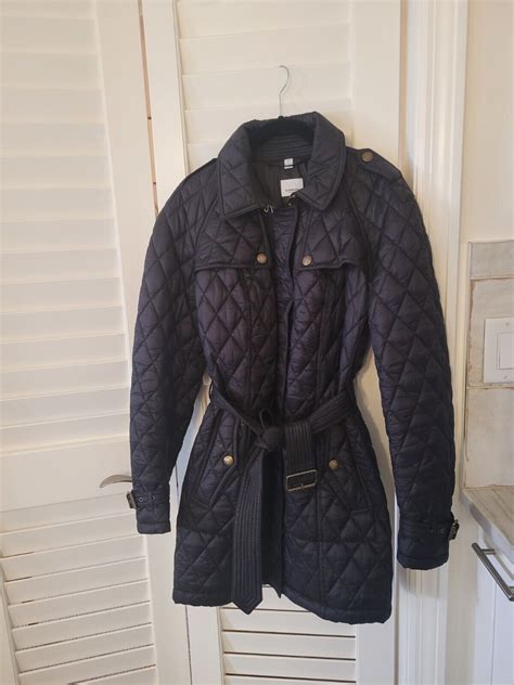 burberry finsbridge quilted coat black